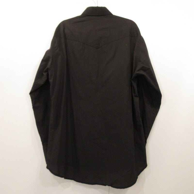 Wrangler | Wrangler Western Long Sleeve Shirt Year: 80s Black