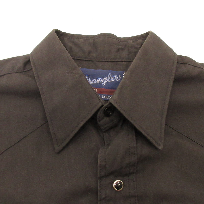 Wrangler | Wrangler Western Long Sleeve Shirt Year: 80s Black