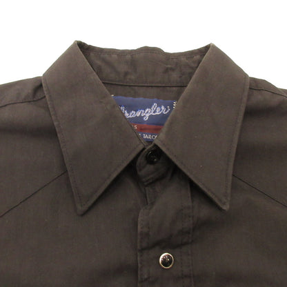Wrangler | Wrangler Western Long Sleeve Shirt Year: 80s Black