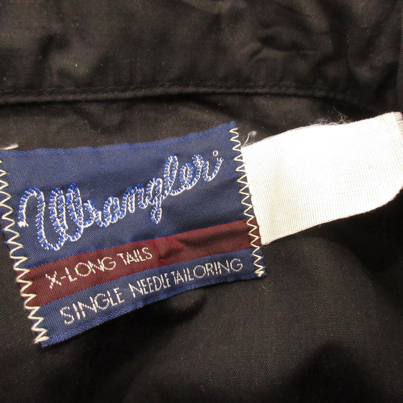 Wrangler | Wrangler Western Long Sleeve Shirt Year: 80s Black