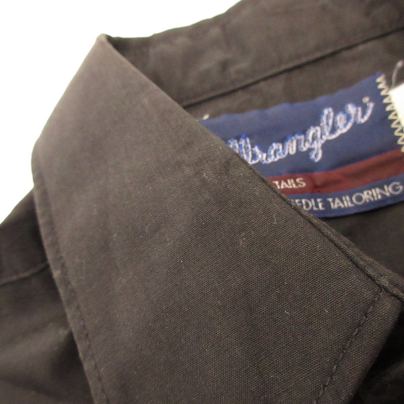 Wrangler | Wrangler Western Long Sleeve Shirt Year: 80s Black