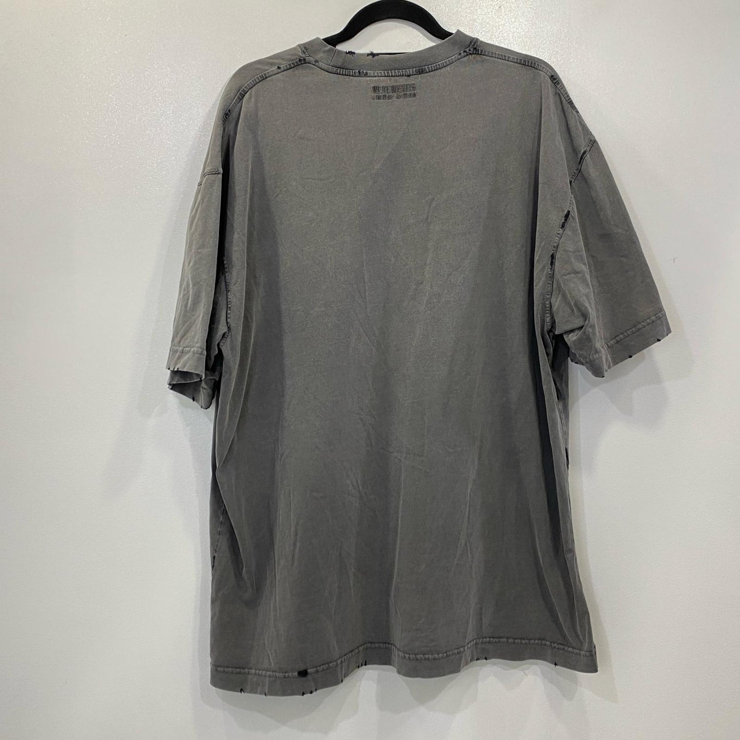 VETEMENTS | ヴェトモンベトモン TEASE ME FADED T-SHIRT 半袖Ｔシャツ UE63TR280B 並行品 チャコールグレー サイズ：S【姫路東店】