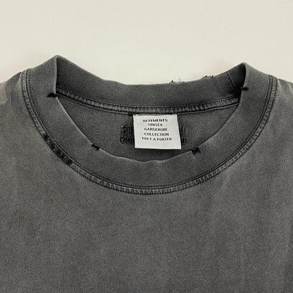 VETEMENTS | ヴェトモンベトモン TEASE ME FADED T-SHIRT 半袖Ｔシャツ UE63TR280B 並行品 チャコールグレー サイズ：S【姫路東店】