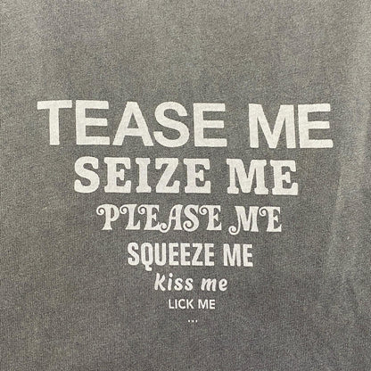 VETEMENTS | ヴェトモンベトモン TEASE ME FADED T-SHIRT 半袖Ｔシャツ UE63TR280B 並行品 チャコールグレー サイズ：S【姫路東店】