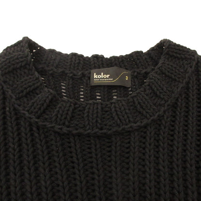 kolor | kolor Sweater 12SCM-N07303 Black Size: 3
