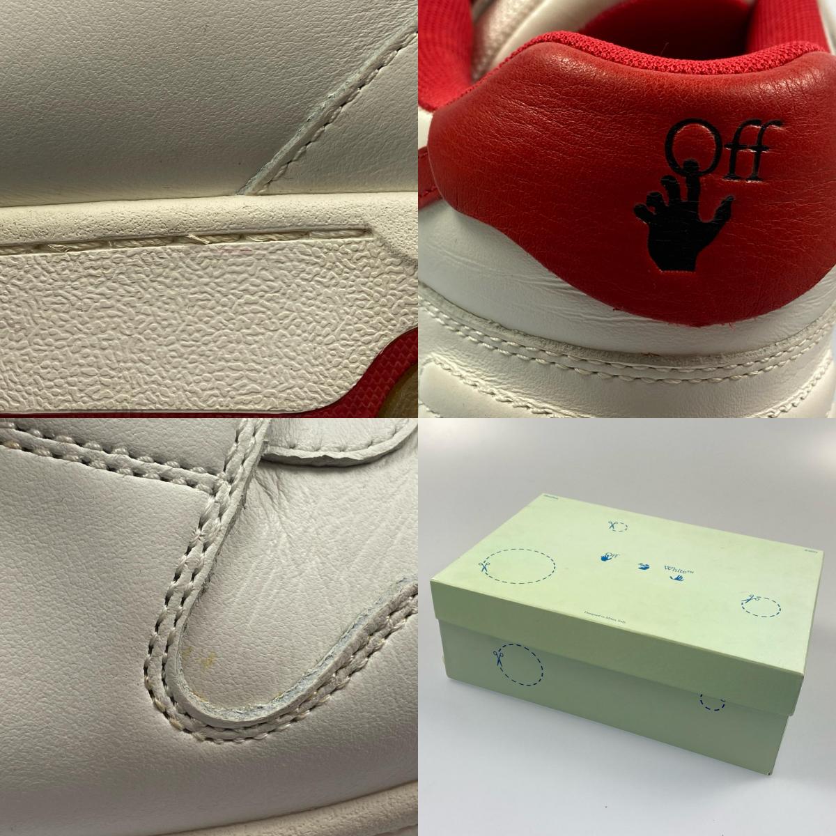 OFF-WHITE | オフホワイト OUT OF OFFICE スニーカー OMIA189F20LEA0010125 EU44 ホワイト【姫路東店】