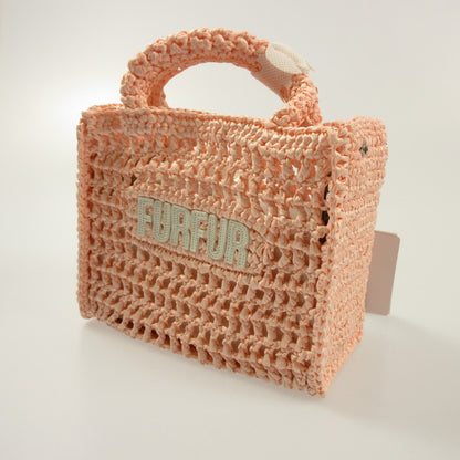 furfur | furfur Raffia Logo Tote Bag Other Bags RWGB252504 Pink