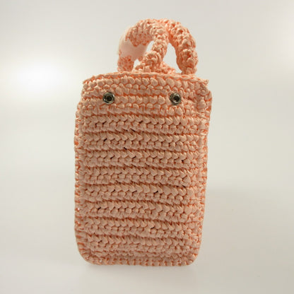 furfur | furfur Raffia Logo Tote Bag Other Bags RWGB252504 Pink