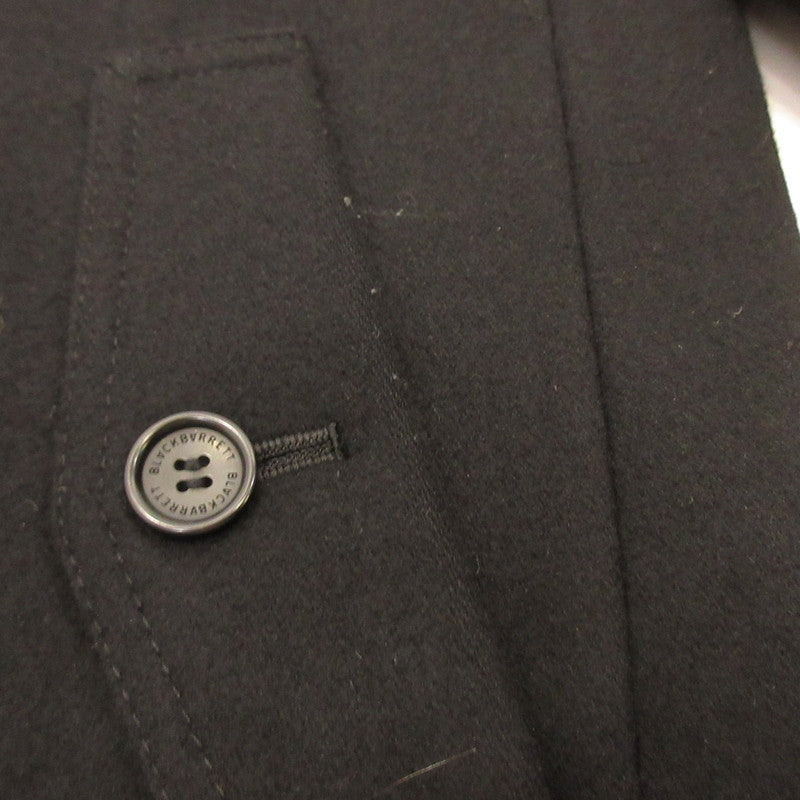 BLACKBARRETT by NEIL BARRETT | Blackbarrett by Neil Barrett Pea Coat R1F82-222-09 Domestic Authentic Black Size: 2