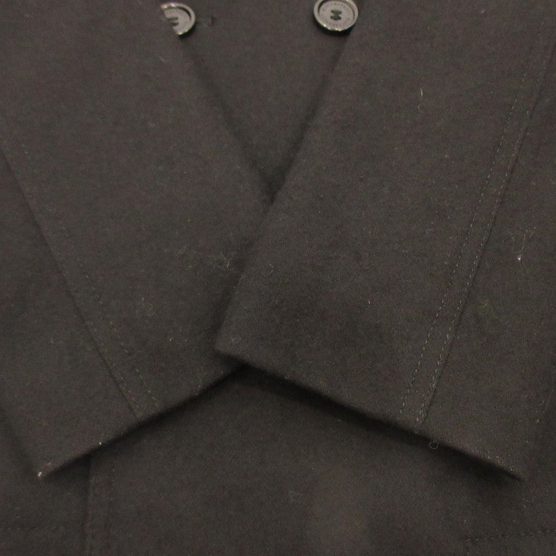 BLACKBARRETT by NEIL BARRETT | Blackbarrett by Neil Barrett Pea Coat R1F82-222-09 Domestic Authentic Black Size: 2