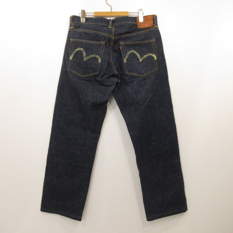 EVISU | EVISU No. 2 White Gull Denim Pants Lot 2000 Navy Size: 34