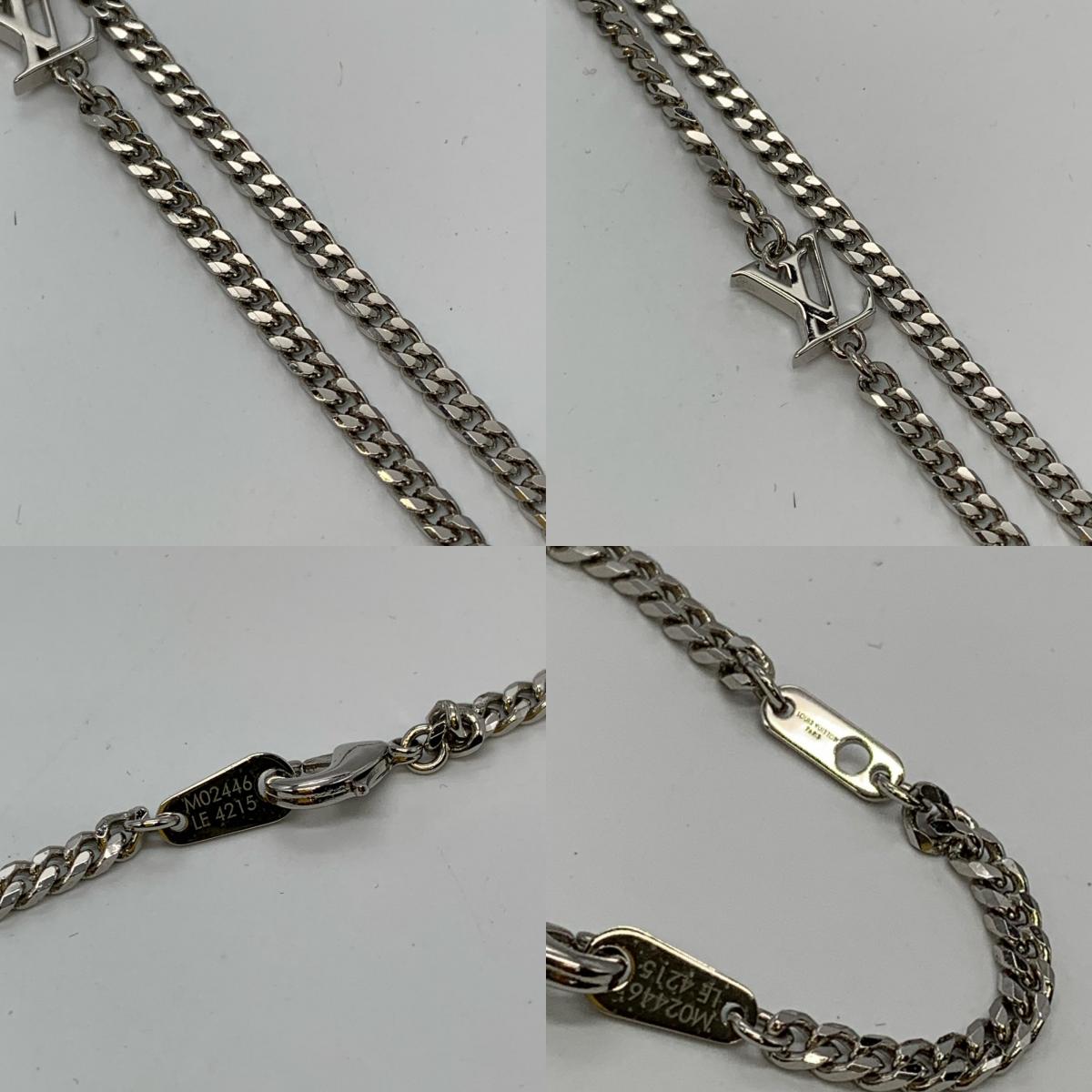 LOUIS VUITTON | ルイ・ヴィトン ペンダント･ダミエ ステープル ネックレス M02446【姫路東店】