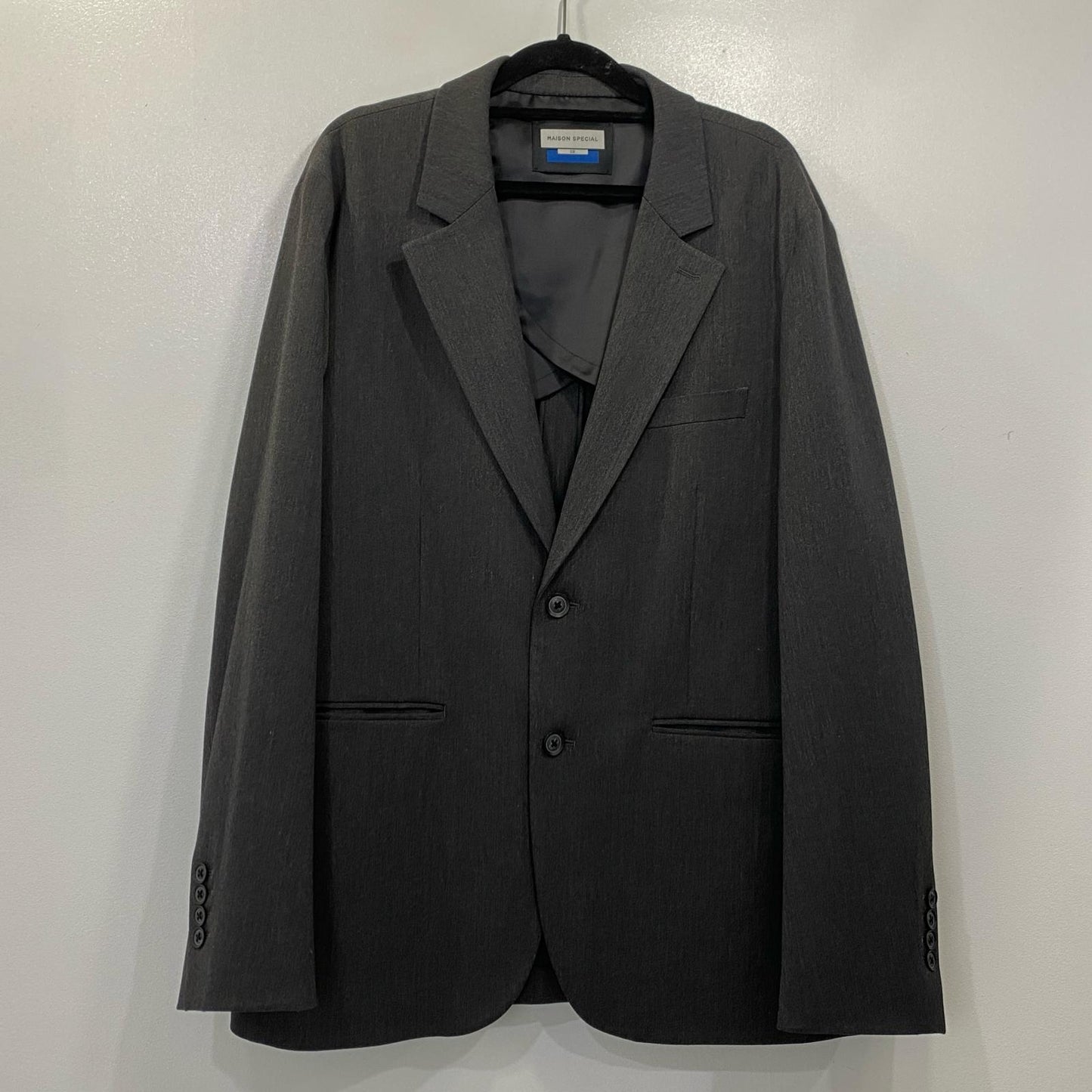 MAISON SPECIAL | メゾンスペシャル Wool Like Regular-Over Set Up セットアップ 11259111202 2025A/W チャコールグレー サイズ：2【姫路東店】