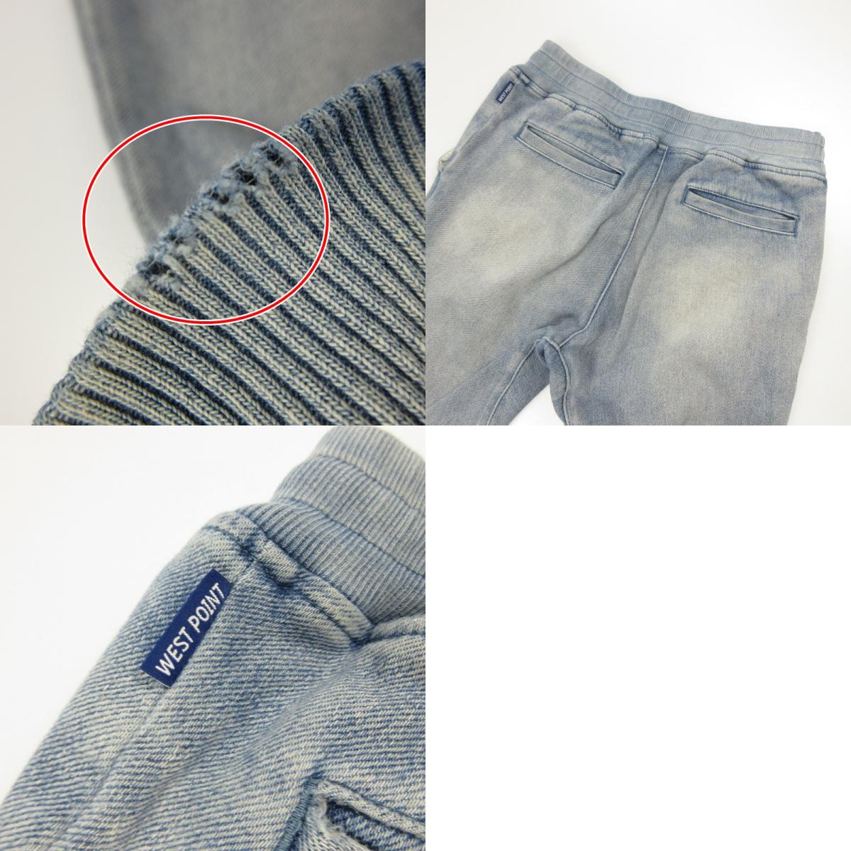 Indigo Easy Denim Pants SLH-22AW001 Blue Size: M