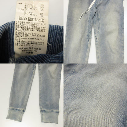 Indigo Easy Denim Pants SLH-22AW001 Blue Size: M