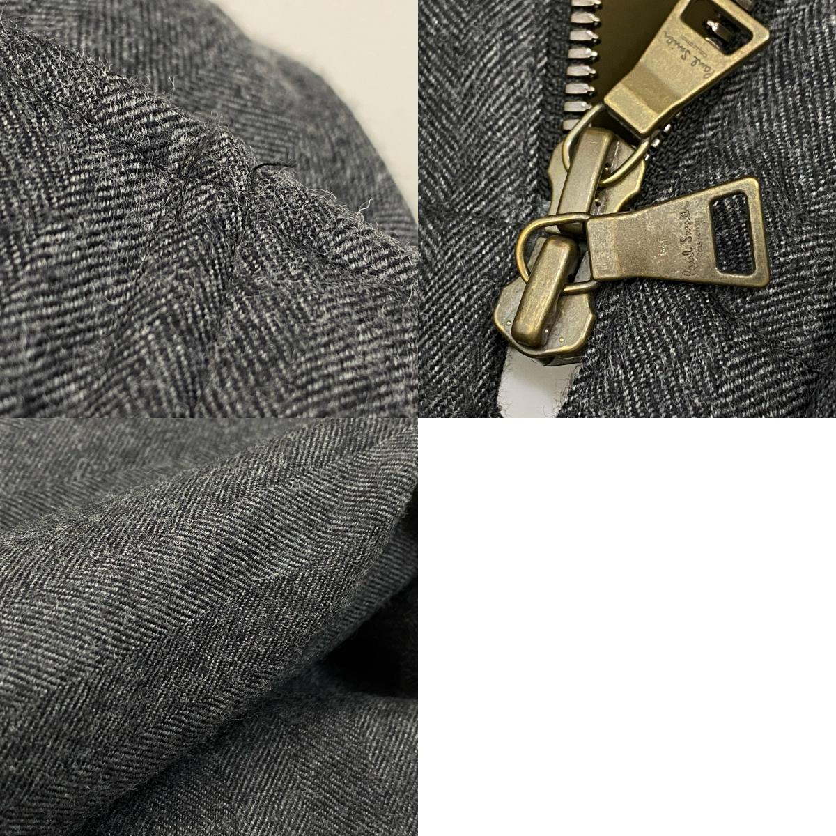 Paul Smith | ポール・スミス HERRINGBONE WOOL DOWN ダウンジャケット 234179 サンプルタグ グレー サイズ：L【姫路東店】
