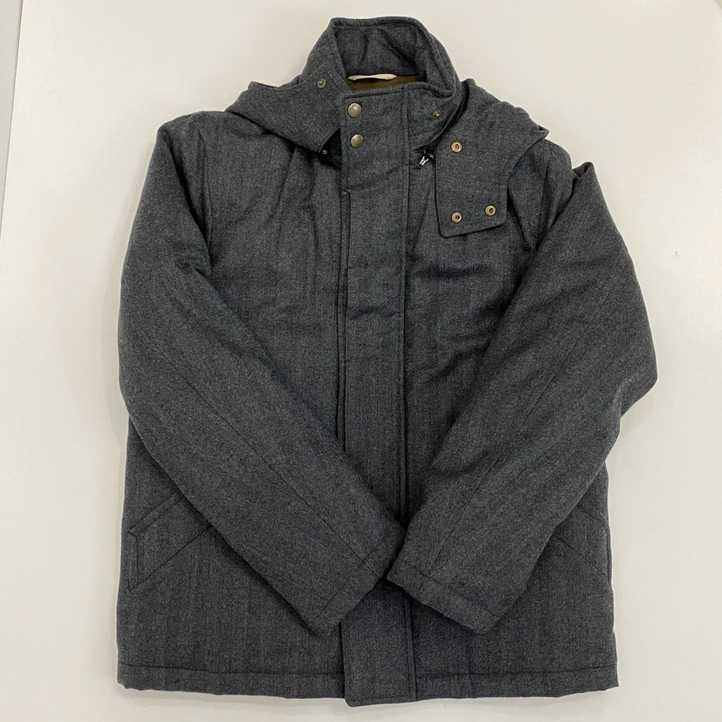 Paul Smith | ポール・スミス HERRINGBONE WOOL DOWN ダウンジャケット 234179 サンプルタグ グレー サイズ：L【姫路東店】