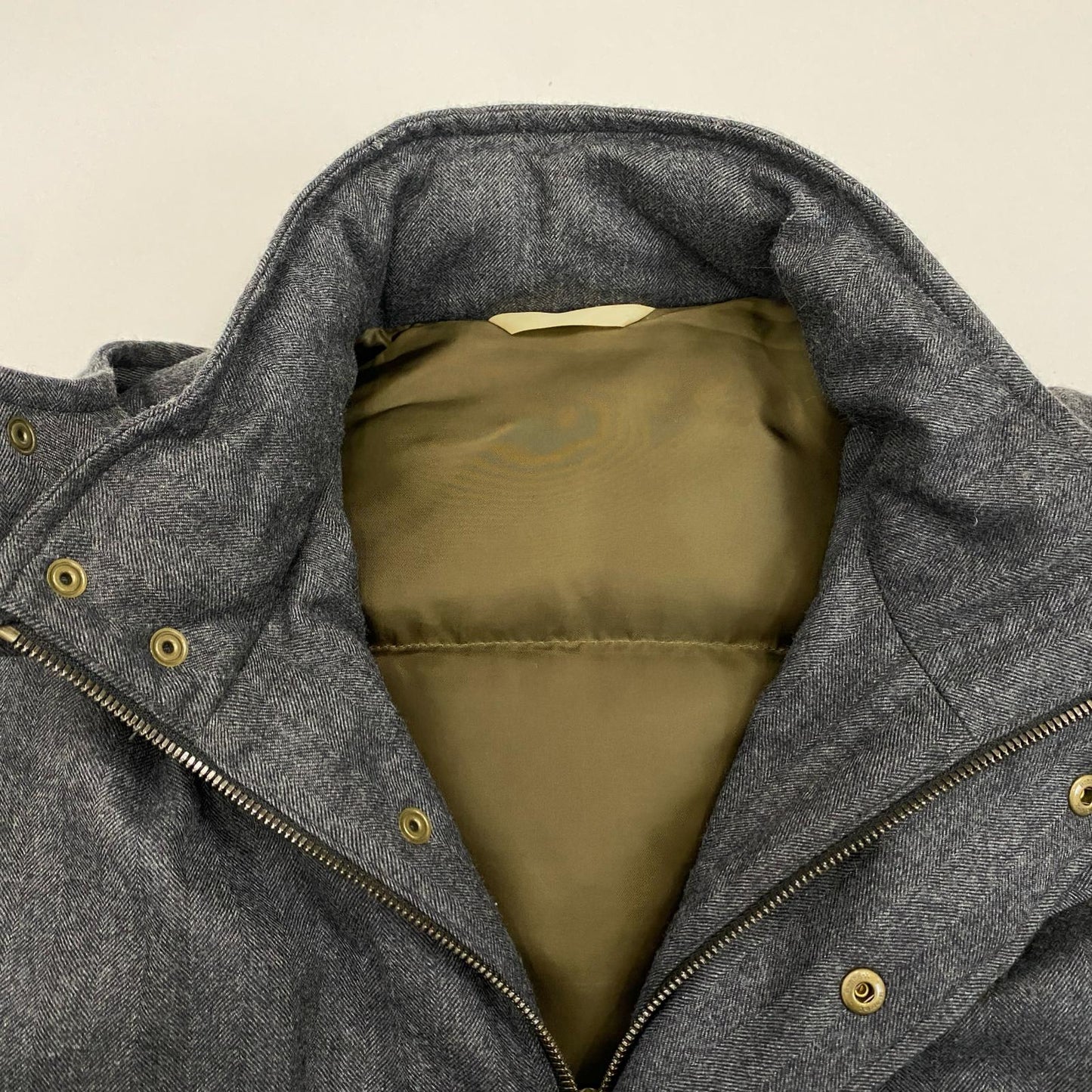 Paul Smith | ポール・スミス HERRINGBONE WOOL DOWN ダウンジャケット 234179 サンプルタグ グレー サイズ：L【姫路東店】