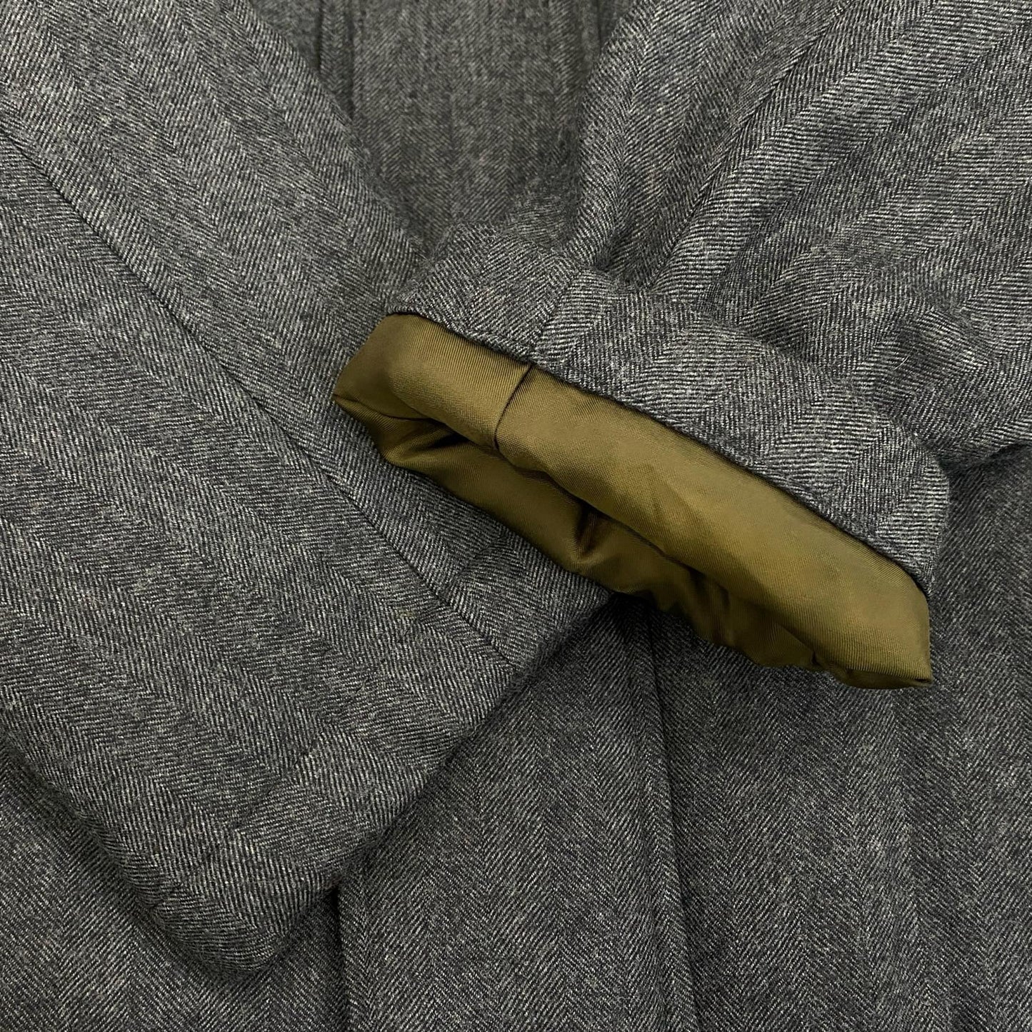 Paul Smith | ポール・スミス HERRINGBONE WOOL DOWN ダウンジャケット 234179 サンプルタグ グレー サイズ：L【姫路東店】