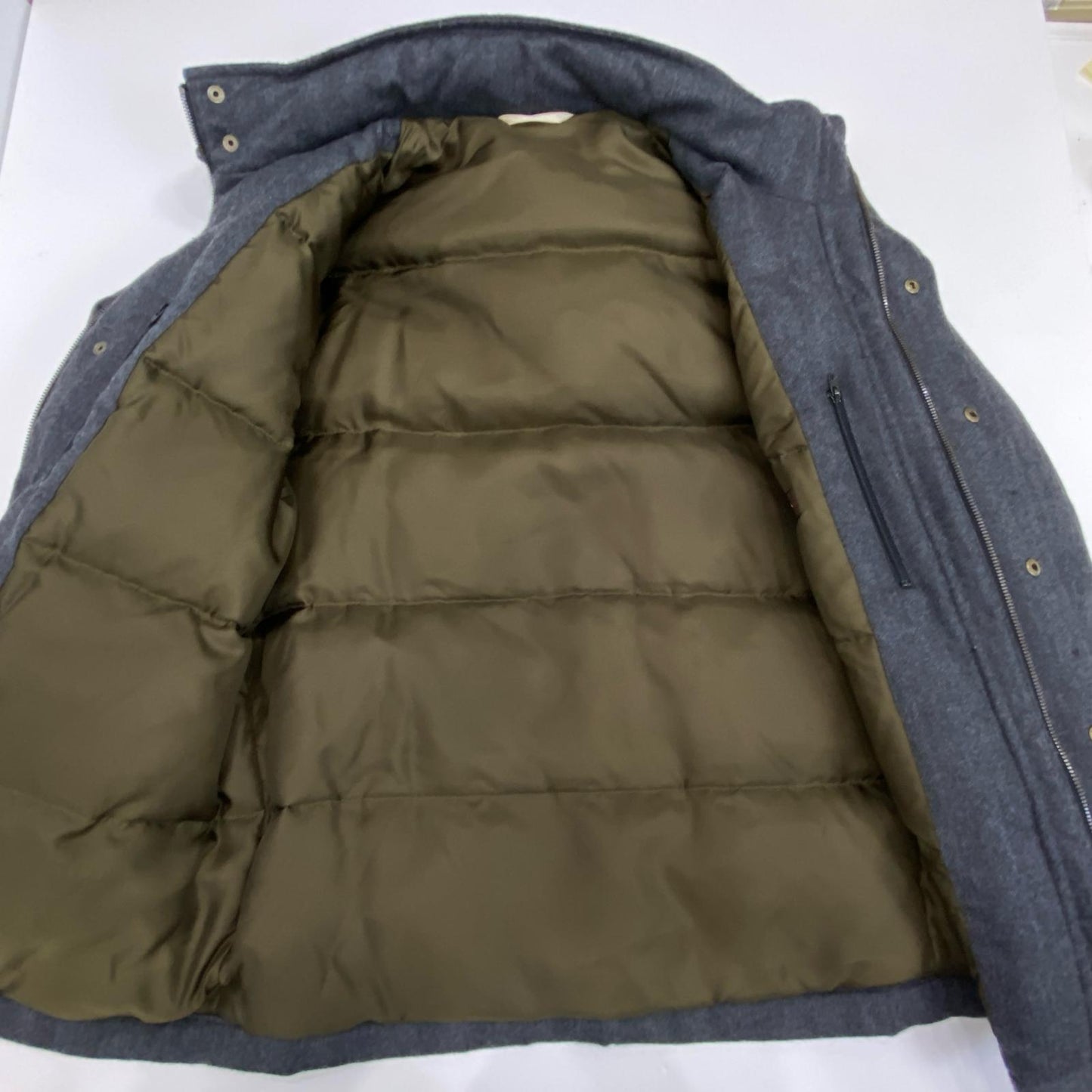 Paul Smith | ポール・スミス HERRINGBONE WOOL DOWN ダウンジャケット 234179 サンプルタグ グレー サイズ：L【姫路東店】