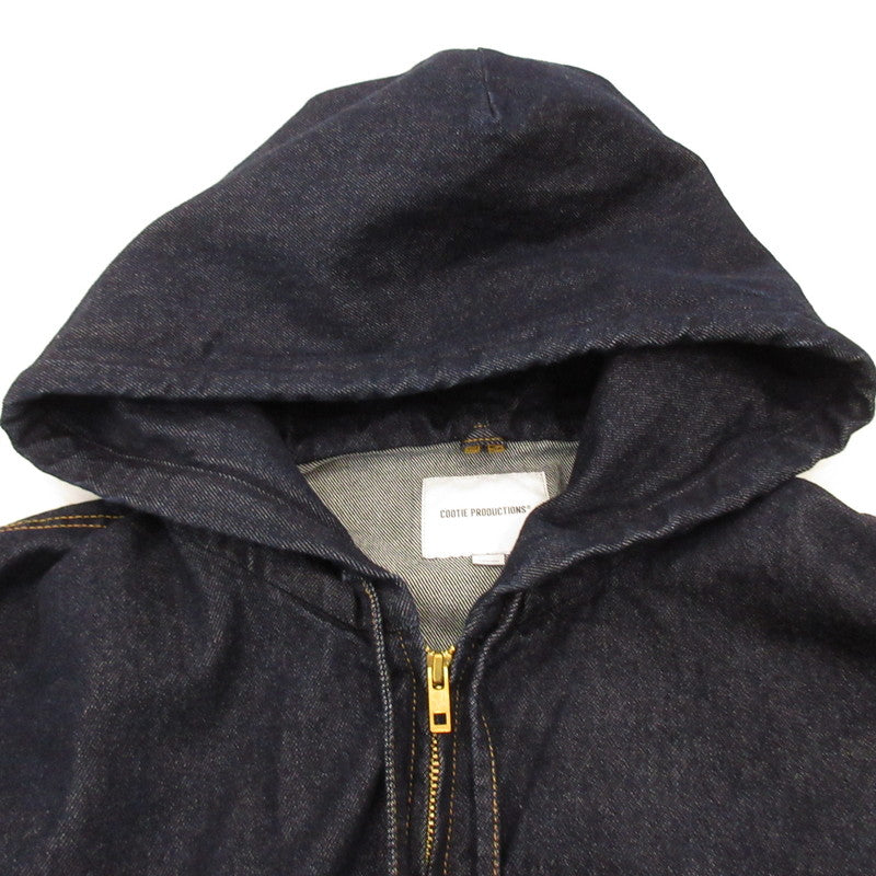 COOTIE | Cootie 12.5oz Denim Zip Up Hooded Jacket Denim Navy Size: M