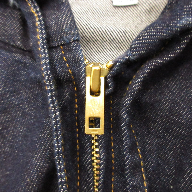 COOTIE | Cootie 12.5oz Denim Zip Up Hooded Jacket Denim Navy Size: M