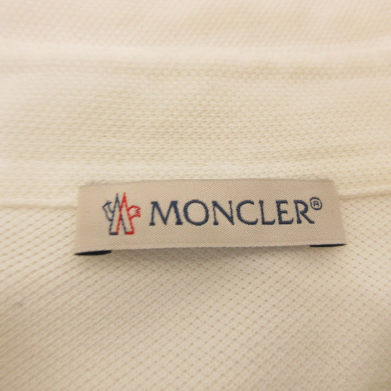 MONCLER | モンクレール MAGLIA POLO MANICA CORTA ポロシャツ F20918A71800 国内正規品 ホワイト サイズ：M