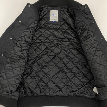 Lafayette | ラファイエット LFYT ALL OVER EMBLEM SATIN VARSITY JACKET ミリタリージャケット LS231001 MA-1 ブラック サイズ：XXL【姫路東店】