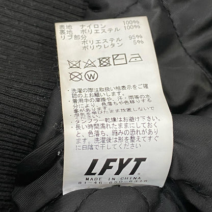 Lafayette | ラファイエット LFYT ALL OVER EMBLEM SATIN VARSITY JACKET ミリタリージャケット LS231001 MA-1 ブラック サイズ：XXL【姫路東店】