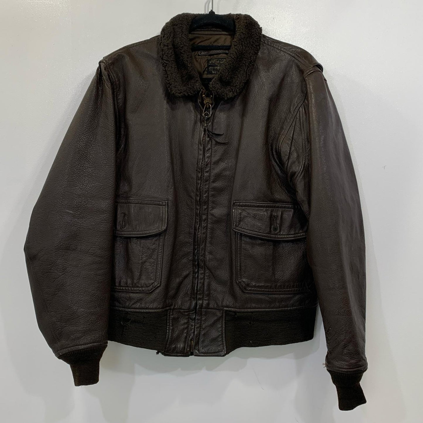 MILITARY衣料 | ミリタリーイリョウ G-1 U.S.NAVY ブルゾン 8415-268-7801 70s STAR SPORTS WEAR社 ブラウン サイズ：44【姫路東店】