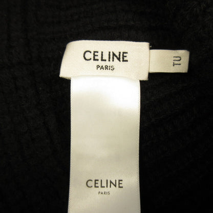 CELINE | Celine Triomphe Crocheted Bucket Hat / Cashmere Hat 2A80T384D.38NO Authentic Domestic Product Black