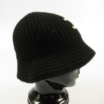 CELINE | Celine Triomphe Crocheted Bucket Hat / Cashmere Hat 2A80T384D.38NO Authentic Domestic Product Black