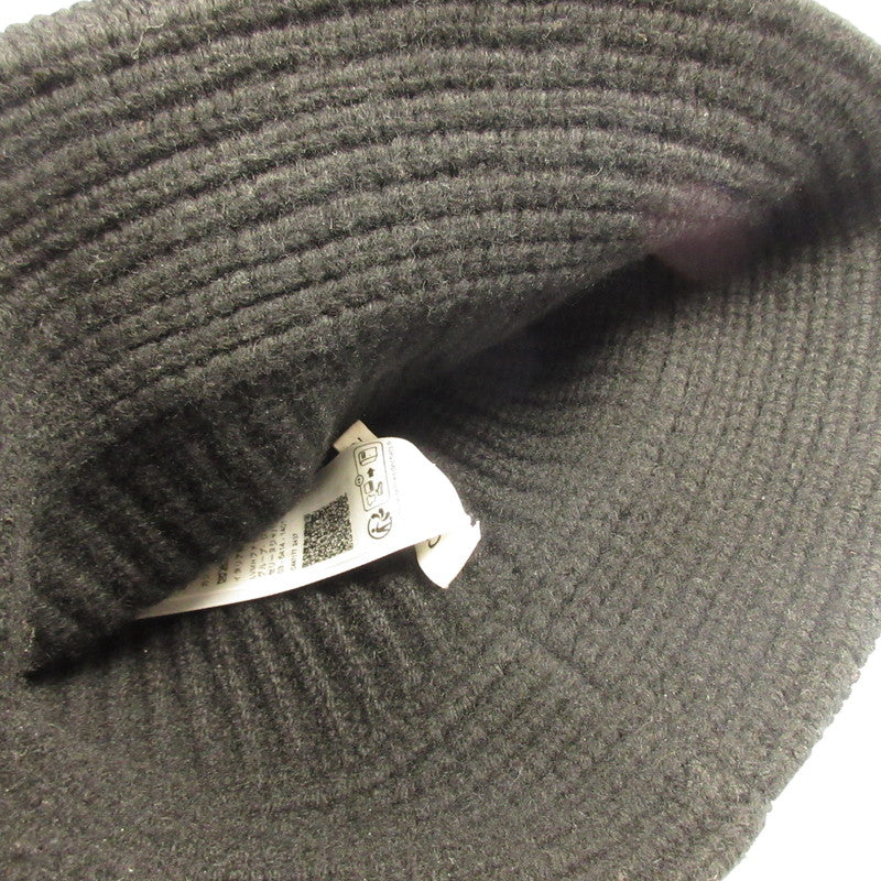 CELINE | Celine Triomphe Crocheted Bucket Hat / Cashmere Hat 2A80T384D.38NO Authentic Domestic Product Black