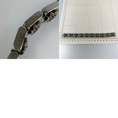 S Cross Block Bracelet BR-8 Silver