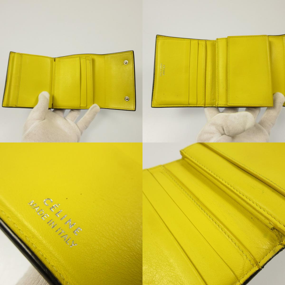 CELINE | Celine Small Folded Multifunction Tri-Fold Wallet