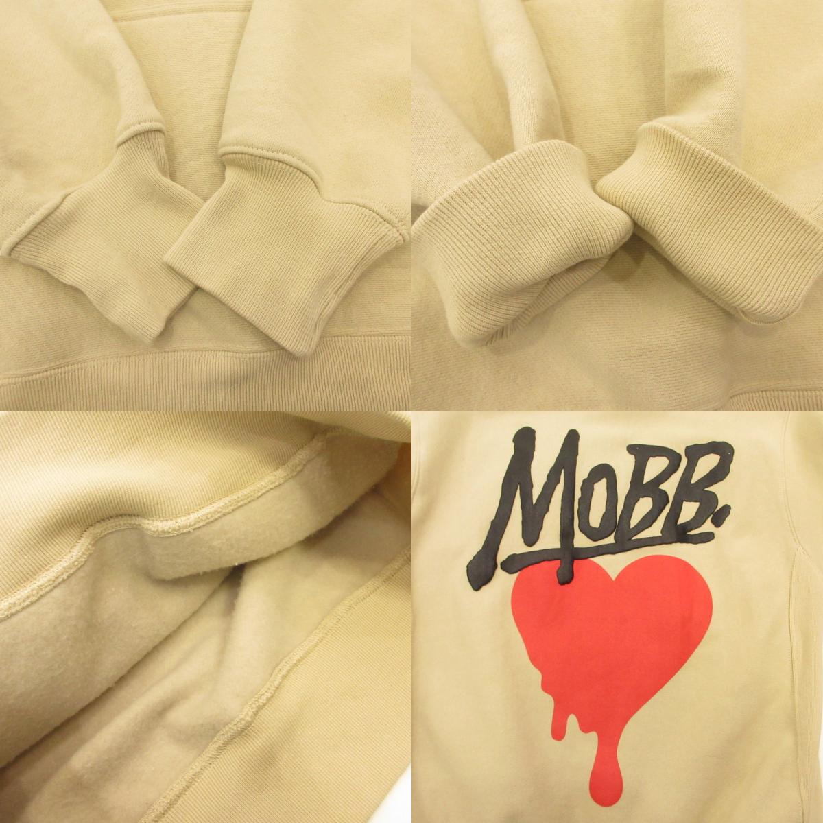 MOBB | モブ HEART DRIP HOODIE パーカー ベージュ サイズ：M