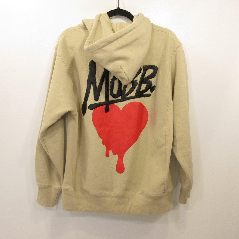 MOBB | モブ HEART DRIP HOODIE パーカー ベージュ サイズ：M