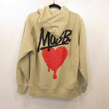 MOBB | モブ HEART DRIP HOODIE パーカー ベージュ サイズ：M