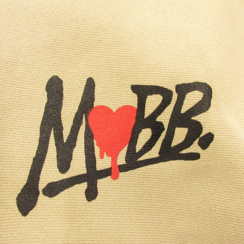 MOBB | モブ HEART DRIP HOODIE パーカー ベージュ サイズ：M