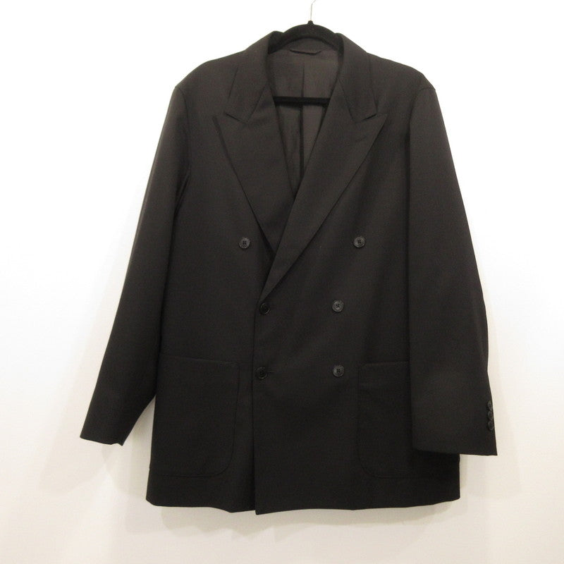 Steven Alan | Steven Alan Cross Twill Double Breasted 6B Jacket Tailored Jacket 8122-139-0116 Black Size: L