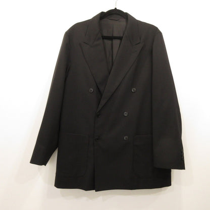 Steven Alan | Steven Alan Cross Twill Double Breasted 6B Jacket Tailored Jacket 8122-139-0116 Black Size: L
