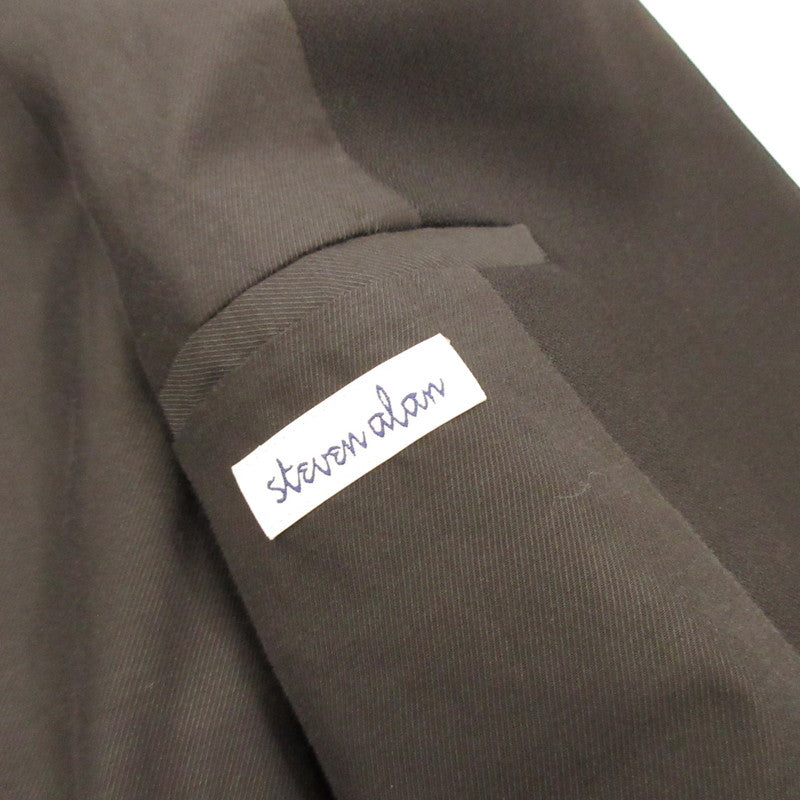 Steven Alan | Steven Alan Cross Twill Double Breasted 6B Jacket Tailored Jacket 8122-139-0116 Black Size: L