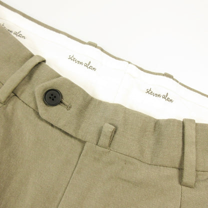 Steven Alan | Steven Alan Grace Twill 2-Pleated Dress Trousers Pants 8114-155-1134 Gray Size: L