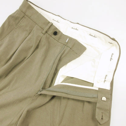 Steven Alan | Steven Alan Grace Twill 2-Pleated Dress Trousers Pants 8114-155-1134 Gray Size: L