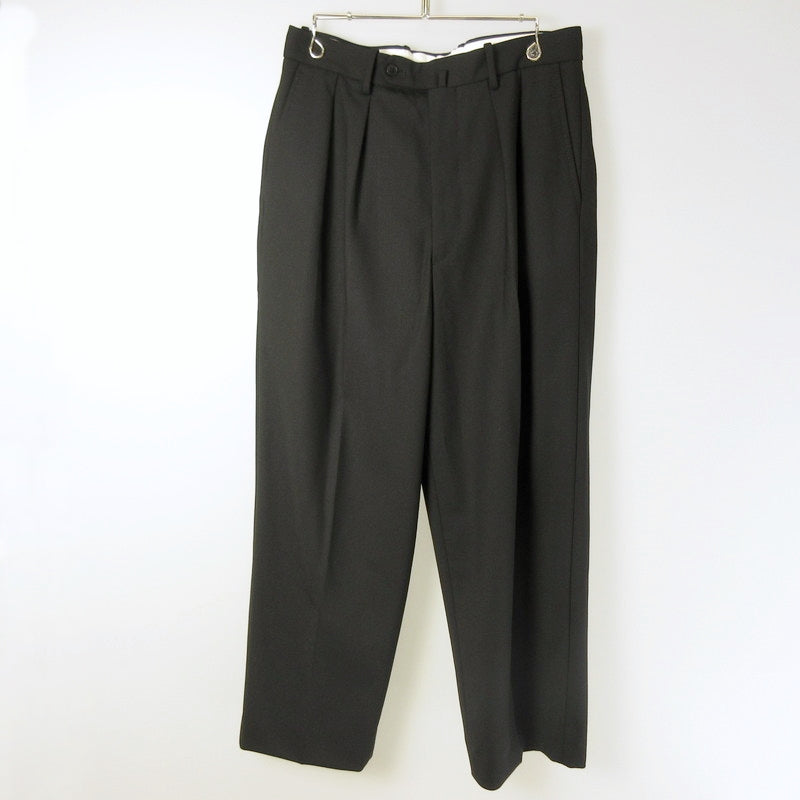 Steven Alan | Steven Alan Vintage Twill Two-Pleat Dress Trousers Pants 8114-1-000004 Black Size: L