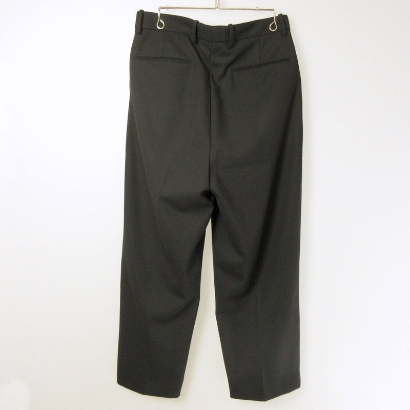 Steven Alan | Steven Alan Vintage Twill Two-Pleat Dress Trousers Pants 8114-1-000004 Black Size: L