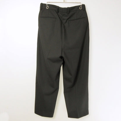 Steven Alan | Steven Alan Vintage Twill Two-Pleat Dress Trousers Pants 8114-1-000004 Black Size: L