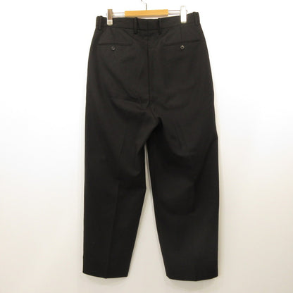 Steven Alan | Steven Alan Cross Twill In Two Pleated Dress Trousers Pants 8114-155-1082 Black Size: L