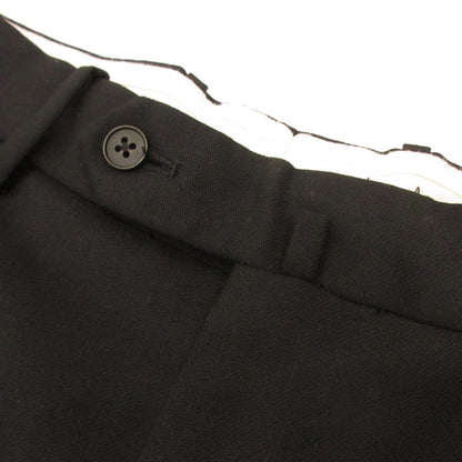 Steven Alan | Steven Alan Cross Twill In Two Pleated Dress Trousers Pants 8114-155-1082 Black Size: L