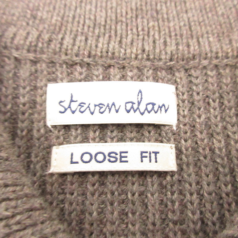 Steven Alan | Cotton/Cashmere Polo Collar Cardigan 8128-136-0113 Grey Size: M